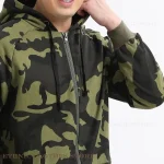 Détail tissu imprimé militaire